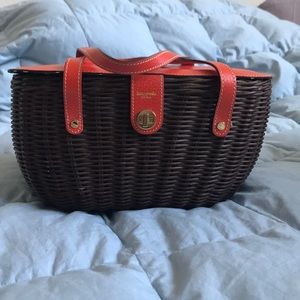 Kate Spade Straw Bucket Handbag